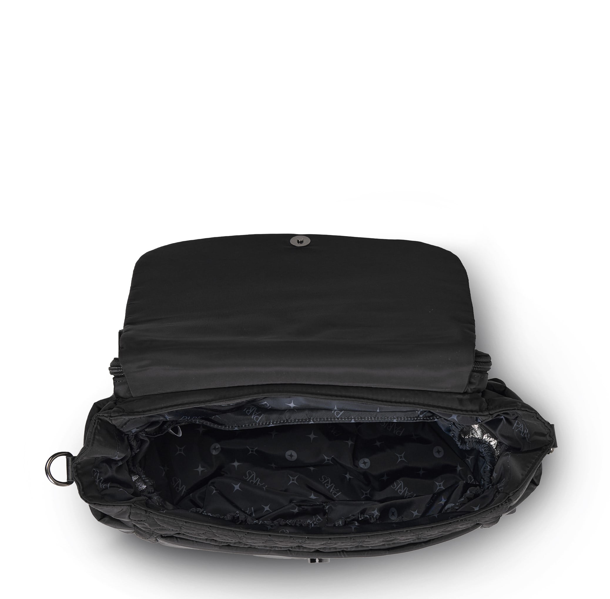 Paris Hilton Messenger Crossbody Baby Diaper Bag Black