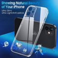 thumbnail image 2 of Crystal Clear Case for iPhone 12 Mini, [Not Yellowing] [Camera Protection] [Military Grade Drop Tested] Transparent Shockproof Protective Phone Case Soft Silicone Slim Cover, 5.4", Transparent, 2 of 18