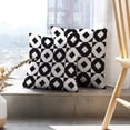 thumbnail image 6 of LALILO Throw Pillow Covers Geometric Geometric Backdrop Black Cushion Cover 18" x 18", 2 Pack, 6 of 6