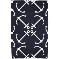 Simply Daisy 30" x 60" Anchor's Up Geometric Print Beach Towel