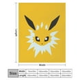thumbnail image 7 of Pokemon Eevee Jolteon Throw Blanket Cute Flannel for Boys Girls Men Women, 7 of 7