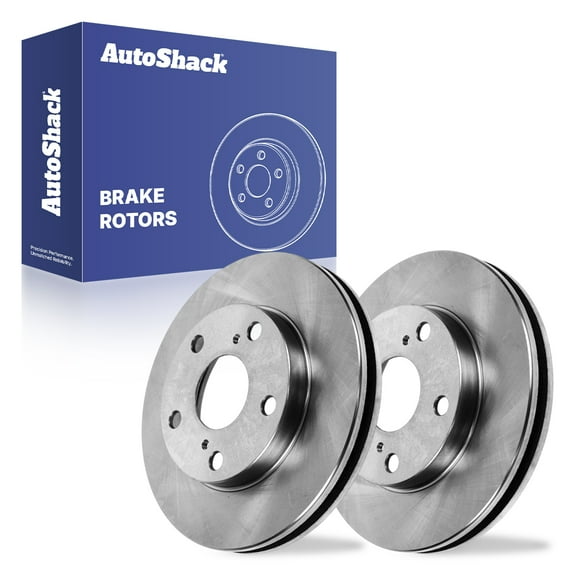 AutoShack 10.04" (254.9 mm) Front Vented Brake Rotors | Replacement for 1992-2001 Toyota Camry | 2-PC Set