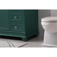 thumbnail image 5 of Elegant Decor Wesley 42" Solid Wood Steel Single Bathroom Vanity Set in Green, 5 of 8
