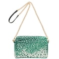 thumbnail image 2 of FORMRS Women Crossbody Purse with Chain Strap Vegan Leather Shoulder Handbag, Green and White Pattern, 2 of 7