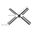 thumbnail image 2 of unbranded 2Ud Repuestos Aspas Molinos Solare Negro Plástico Para Exterior, 2 of 8