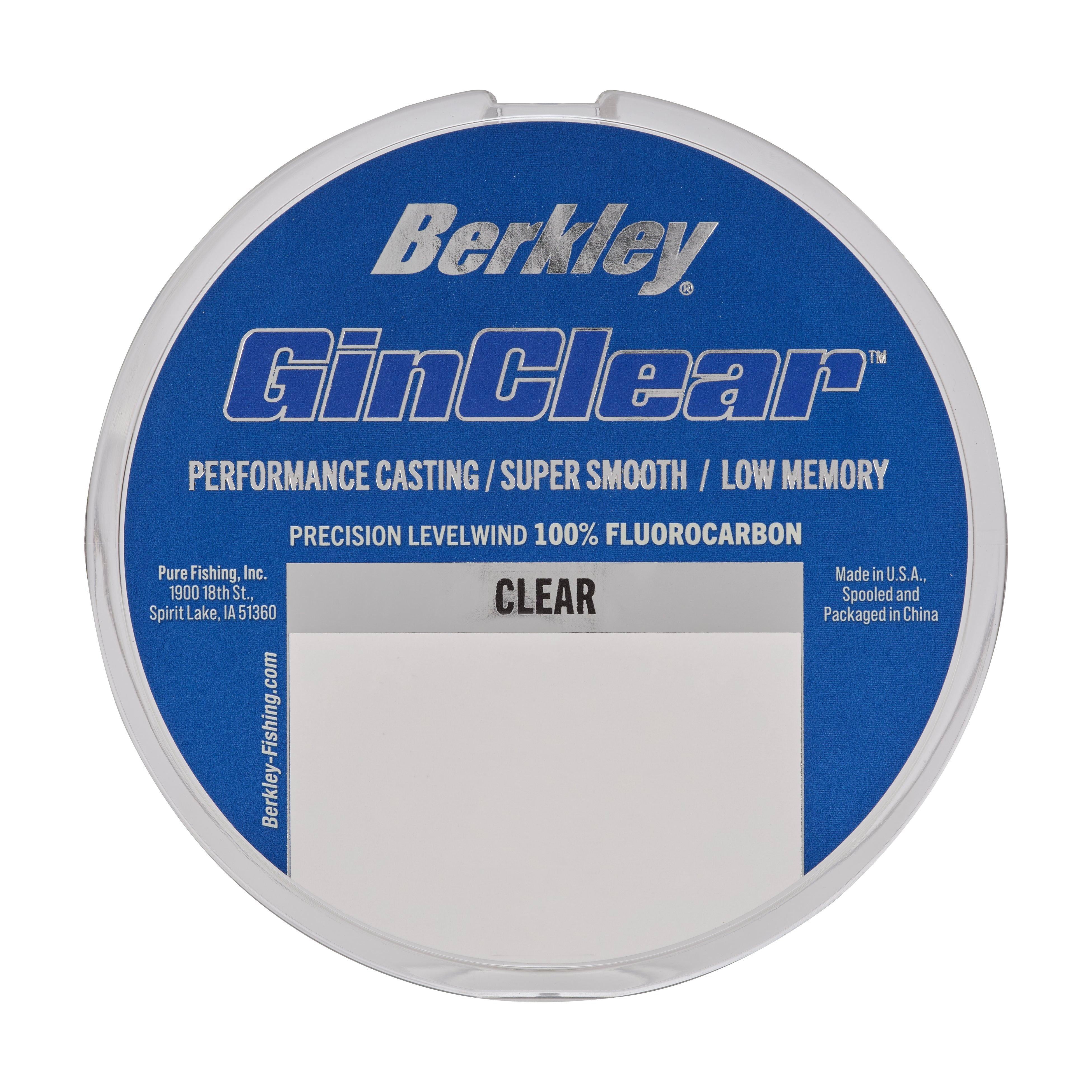 Berkley GINCLEAR Fluorocarbon, Clear, 200 yd,182 m