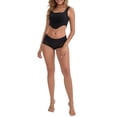 thumbnail image 2 of INSPIRE CHIC Mother's Day Women's Lace Butt-Lifting Tummy Control Mid Rise Panties Breathable Full Coverage Boyshorts L Black, 2 of 4