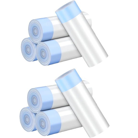 ACDANC 120 Pack Cat Litter Bags with Drawstring, Compatible with Heavy Duty Cat Litter Box Liners Waste Bags Replacement