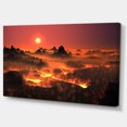 thumbnail image 2 of Impression sur Toile Volcan Enflammé - Paysage, 2 of 3
