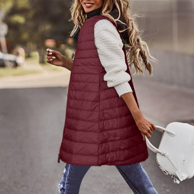 Winter Vests for Women 2023 New Fashion Oversize Sleeveless Parkas With Big  Pockets Thick Warm Zipper Elegant Coats – the best products in the Joom  Geek online store