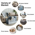 thumbnail image 6 of Flannel Fleece Throw Blanket Grey Marble Gold Foil Lightweight Soft Plush Blankets,Gradient Abstract Art Cozy Warm Throw Blanket for Couch Sofa Bed Car Office All Season Use 40x60in, 6 of 9