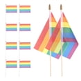 thumbnail image 6 of MRLESS 10-Pack Handheld Flags on Sticks, Polyester Flags for Parades, Events, Parties, and Celebrations, 6 of 8
