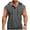 Gray, variant on Juesizh Tank Tops Mens Plus Size Hooded Draw Rope Tops Fashion Athletic Solid Color Half Button Pullover Muscle Shirts, S-3XL