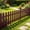 🔥 Coffee-B_New, variant on KITTEHIGM Decorative Rustproof Iron Small Garden Fences, High Low Style Yard Fencing, Mini Residential Border for Flower Beds Decorative