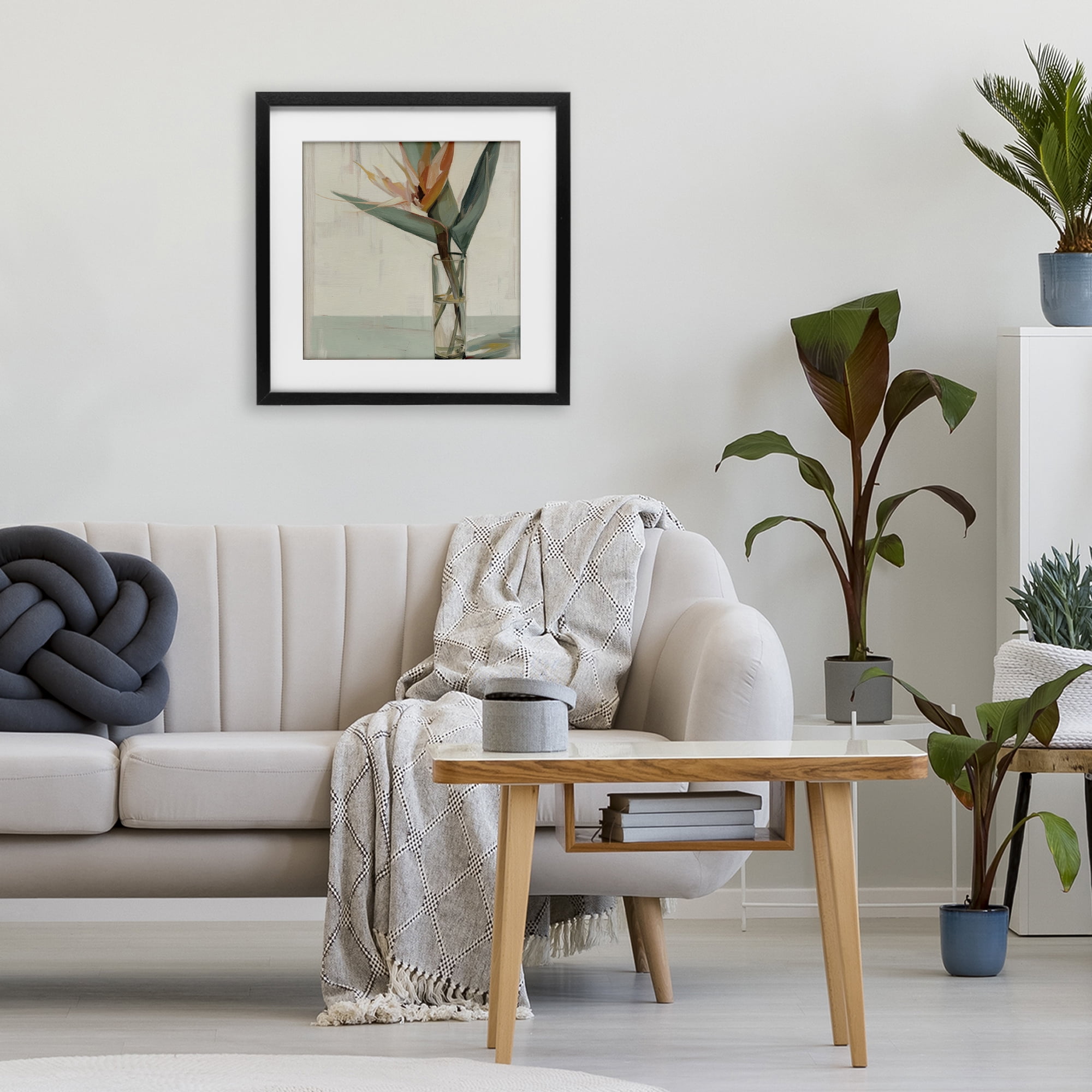 Stupell Industries Exotic Island Bloom Black Framed Print Under Glass, design by Svetlana Aleynikova
