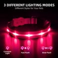 thumbnail image 5 of (2 pack) PcEoTllar Light up Dog Collar, LED Dog Collar Rechargeable, Pet Dog Collars for Medium Dogs, Pink M, 5 of 10