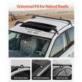 thumbnail image 2 of KFFKFF Universal Roof Rack Cross Bars, Suitable for Vehicles Without Raised Rails or Flush Rail, 165 LBS Load Capacity, Lockable Aluminum Crossbar for Rooftop Luggage and Canoe, 2 of 9