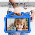 thumbnail image 7 of Mantto Kids Case for Samsung Galaxy Tab A7 Lite 8.7 inch 2021(SM-T220/T225/T227),Built-in Kickstand, Rugged Durable Shockproof Lightweight Handle Protective Case for Tab A7 Lite 8.7", Blue, 7 of 7