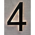 thumbnail image 1 of 8′′ Numéros de Maison Modernes à DEL Rétroéclairés, Prima Decorative Hardware 0–9 – Panneau d'Adresse à DEL Flottant, Acier Inoxydable Résistant aux Intempéries avec Lumière Chaude, Métal Noir avec Acrylique Givré Blanc, 1 of 45