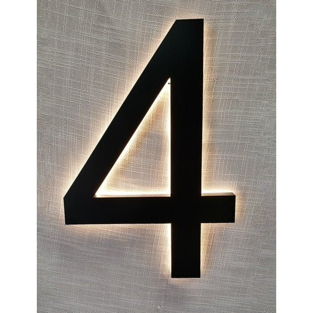 Numéros Maison Flottants De 20 Cm Pour Adresse Extérieure, Numéros De