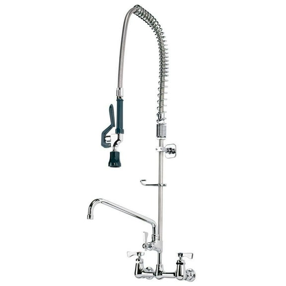 Krowne 17-109WL - Royal Series 8"" Center Wall Mount Pre-Rinse w/ Add-On Faucet