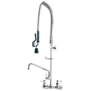 Krowne 17-109WL Royal Series 8" Center Wall Mount Pre-rinse with Add-on Faucet, 12" Spout, Low Lead
