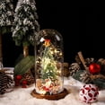 thumbnail image 1 of PVC Árbol de Navidad Resina Santa Claus Cubierta de vidrio Lámpara LED Adornos de regalo de Navidad, 11.5 * 11.5 * 21.5 CM Sailing Electrónica, 1 of 5