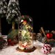 thumbnail image 1 of ER PVC Árbol de Navidad Resina Papá Noel Cubierta de Vidrio Lámpara LED Adornos de Regalo de Navidad, 11.5 * 11.5 * 21.5 CM oso de fresa Electrónica, 1 of 5