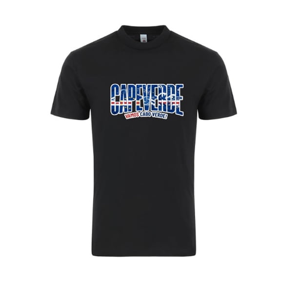 Capeverde Soccer T-Shirt 2026 – Unisex Adult Football Fan Tee, World Tournament Supporter Shirt - Black - S