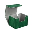 thumbnail image 3 of Milaget Card Deck Box Card Organizer PU Leather Card Case Holds 210 Cards Portable Cards Container Gaming Card Holder Card Deck Case Green, 3 of 9