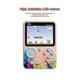 thumbnail image 4 of G5 Retro Console Handheld Game Player 3.0 Inch Pocket Game Controller Built-in 500 Games, Gray-Cyan, 4 of 5