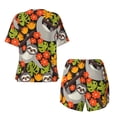 thumbnail image 2 of Sigee Sloth on the Branch for Sleepwear Casual Pjs with Pockets Women's Pajamas Sets Shorts 2 Piece Short Sleeve Lounge Sets Small, 2 of 9