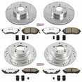 thumbnail image 3 of PowerStop Front and Rear Z26 Street Warrior Carbon-Fiber Ceramic Brake Pad and Drilled and Slotted Rotor Kit Fits: SAAB SUBARU Select Models K1127-26, 3 of 9