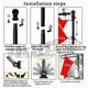 thumbnail image 5 of Conjunto de Empalme de Asta de Bandera Giratoria de Pared - Poste Publicitario En Ángulo de 3 Secciones y 1,2 M para Uso En Exteriores, Fácil Instalación, Diseño Resistente Al Viento, 5 of 7