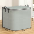 thumbnail image 5 of Shoreew Wardrobe Storage Bag Zipper Closure with Handle Clothes Storage Basket Closet Organizer Housemoving Package Duvet Cover Bed Sheets Storage Case, 5 of 6