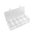 thumbnail image 1 of POINTERTECK Snack Boxes for Kids-10 Compartments Snack Containers for Toddlers Clear Adjustable Divided Snack Box bento Box Accessories for School Work and Travel, 1 of 8