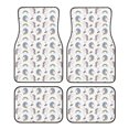 thumbnail image 1 of Balery Funny Kawaii Unicorns Dancing Juego de 4 Alfombrillas para Auto, Revestimientos de Caucho Resistente, Diseño Antideslizante, 1 of 7