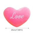 thumbnail image 3 of Heart Shaped Pillow 7in Plush Red Decorative Cushion, Valentine's Day Gift Throw Pillow with Love Words, Soft Fluffy Heart Pillow for Friends, Girls, Children, Living Room Decor, 3 of 5