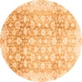 thumbnail image 1 of Ahgly Company Indoor Round Oriental Orange Traditional Area Rugs, 5' Round, 1 of 4