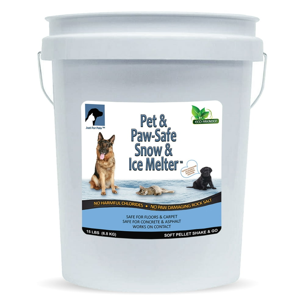 Just For Pets Snow & Ice Melter Safe for Pets & Paws Contains No Toxic Chlorides or Painful to