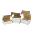 thumbnail image 3 of Tcbosik 6x4x3 inch Shipping Boxes Set of 50, Corrugated Paper Boxes for Packaging, Mailing Gifts, Small Business, White, 3 of 9