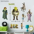 thumbnail image 5 of DreamWorks Shrek Wall Decals - Set of 8 Vinyl Stickers for Bathroom Nursery Bedroom Decor - Peel and Stick Room Decorations, 5 of 7