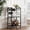 Black, variant on Bar Cart, Home Bar Serving Cart with 3-Tier Shelf, Drink Cart with Wine Rack, Glass Holder, Rolling bar carts for The Home, Living Room, Brown V1BC01BK035