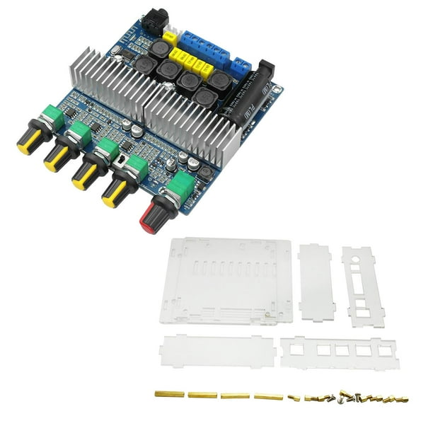Placa Amplificadora De Audio Bluetooth 5.0 TPA3116D2 Digital2.1 Con Bluetooth Y Estuche Sunnimix Tablero amplificador de audio digital
