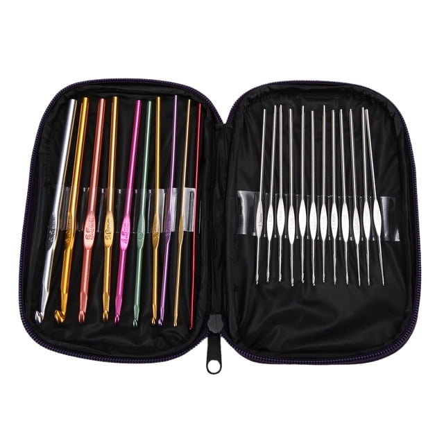 Juego de 22 Agujas de Ganchillo de Aluminio Multicolor JShteea Nuevos Originales