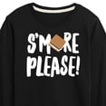 thumbnail image 3 of Instant Message - Camping - S'more Please! - Toddler & Youth Long Sleeve Graphic T-Shirt, 3 of 6
