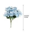 thumbnail image 3 of geerera Artificial Hydrangea, Silk Flowers Bouquet, Faux Hydrangea Stems, for Wedding Centerpieces, Handheld Flower, Home Decor, 3 of 9