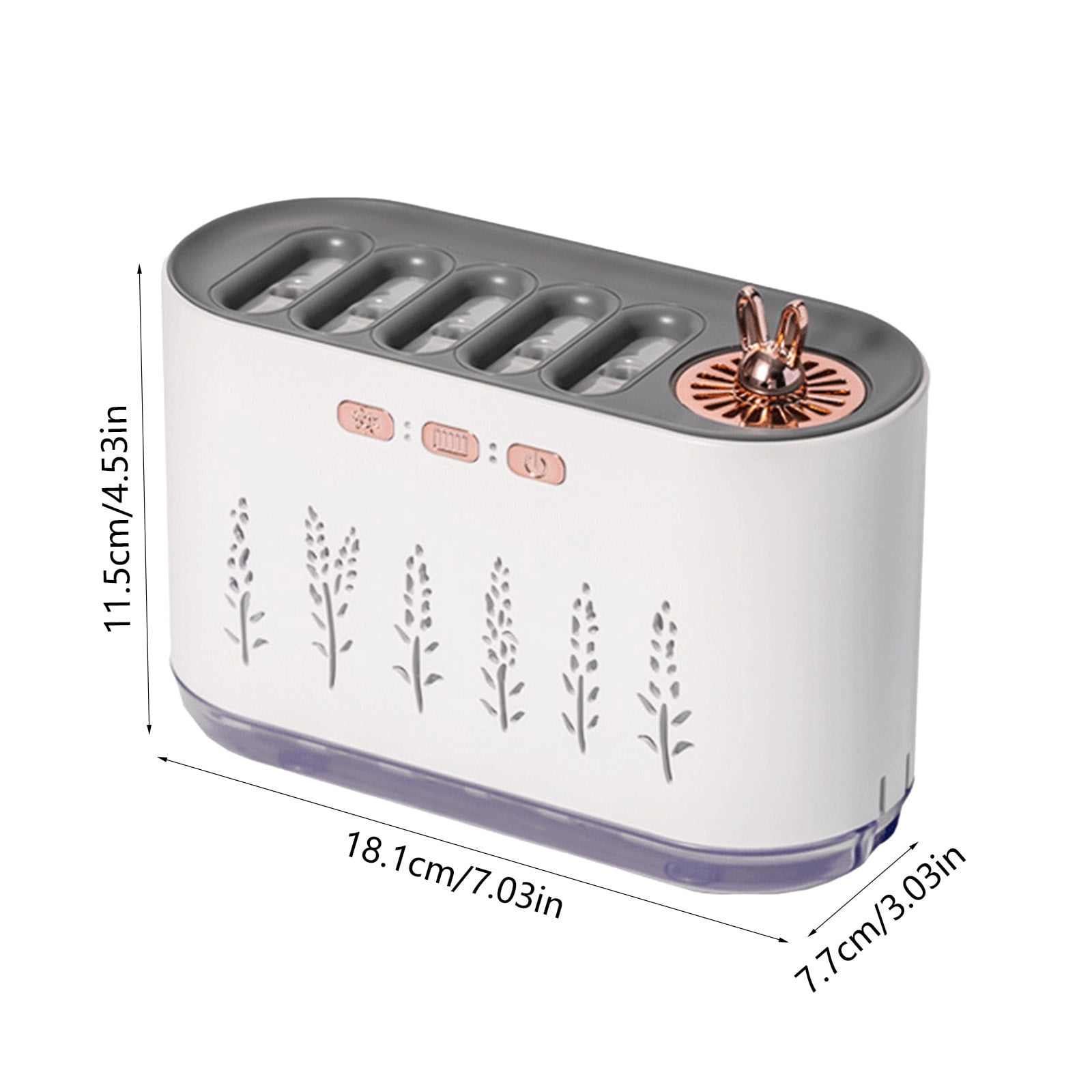 Qholemyo Easy Clean Humidifier Usb Device With Humidity Display Quiet Cool Mist For Bedroom Office And Plants Home Goods