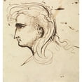 thumbnail image 3 of Benjamin Robert Haydon 20x21 Black Modern Framed Museum Art Print Titled - Head Study, 3 of 5