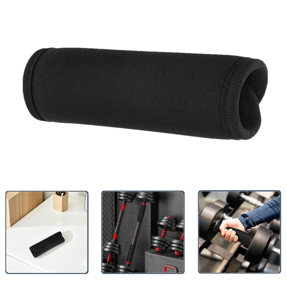 UPOUART 5Pcs Barbell Grip Pads Non Slip Handle Covers for Home Workout Black